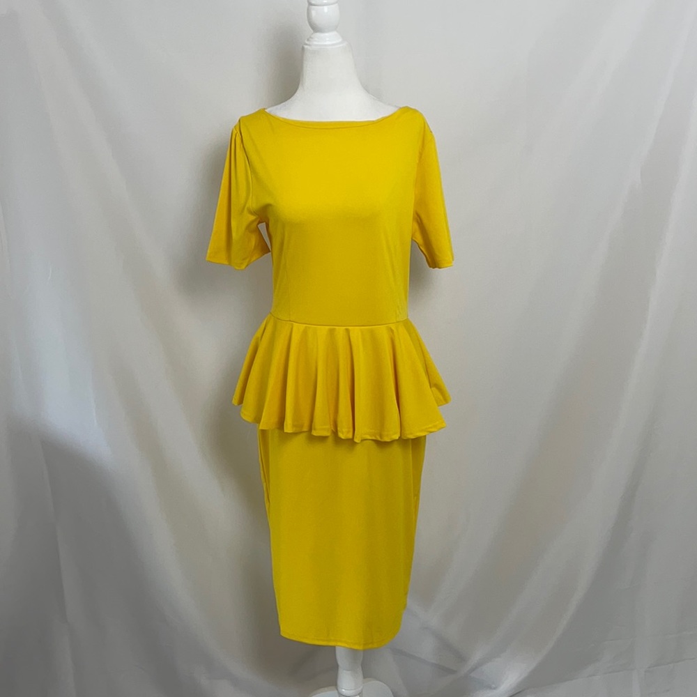 Yellow Spring Maxi Dress Size L